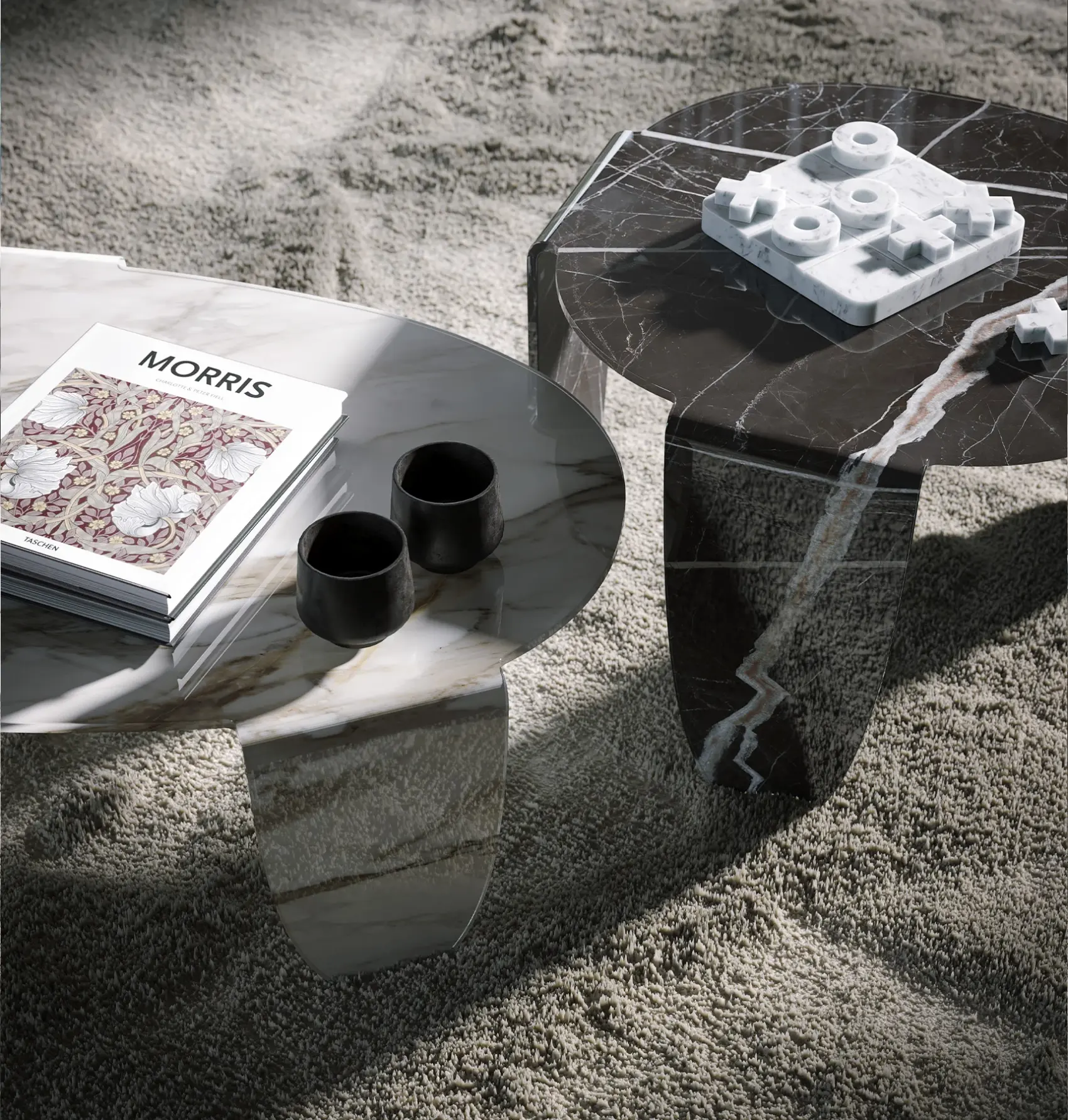Arturo Artistic Glass Accent Table