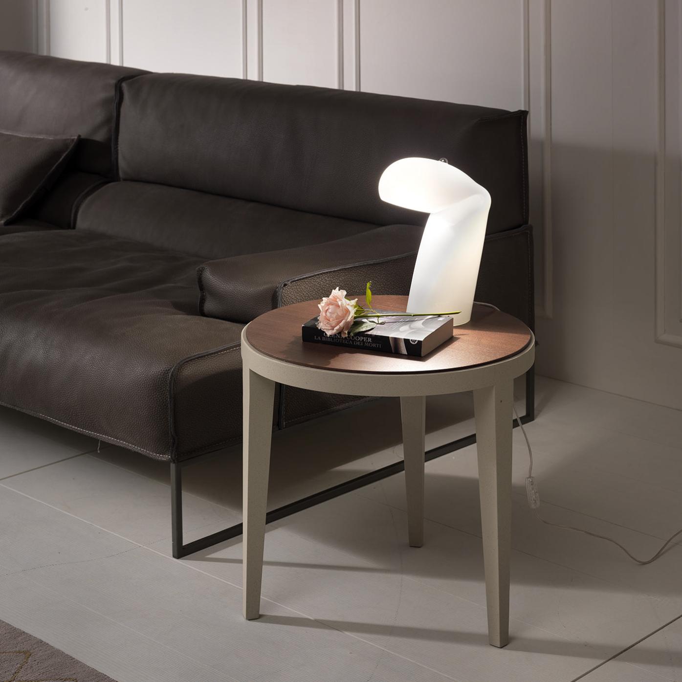 Dominique Modern Round  Side Table