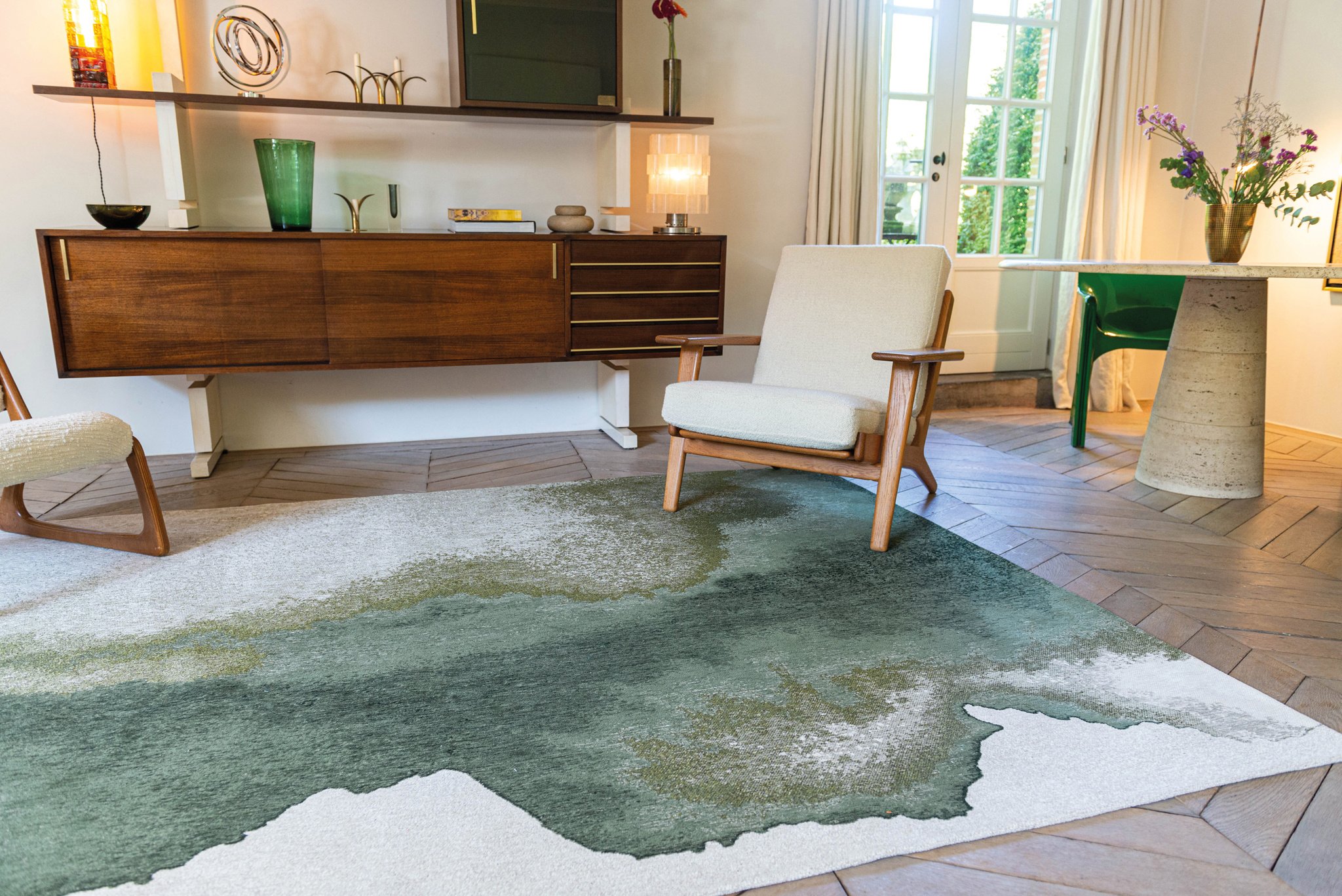 Palm Green Rug | Size: 240 × 340 cm