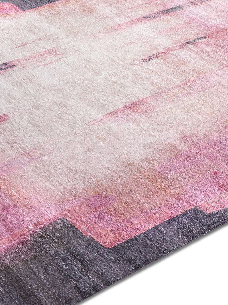 Hexagon Pink Rug | Size: 183 × 274 cm