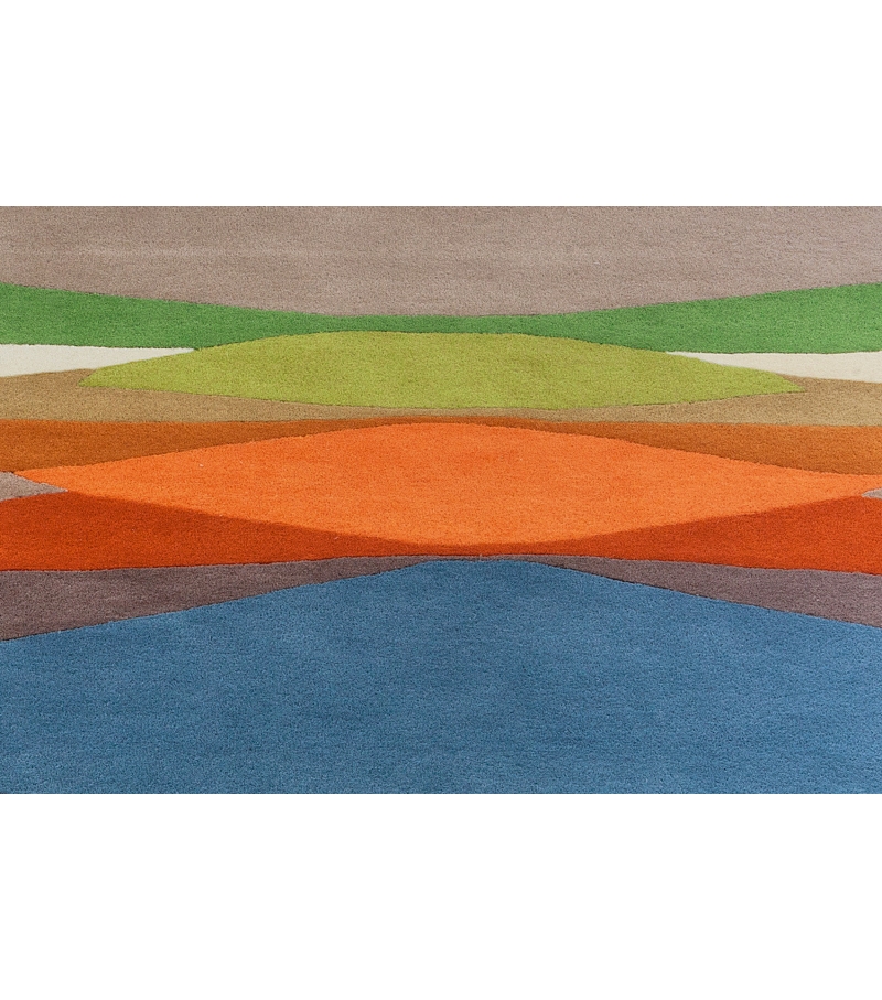 Distortion Rug | Color: Blue | Size: 200 × 300 cm