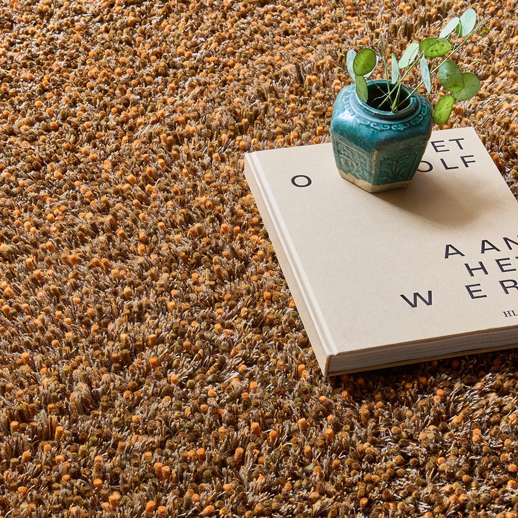 Sprout Burnt Tangerine Luxe Rug | Size: 170 × 240 cm