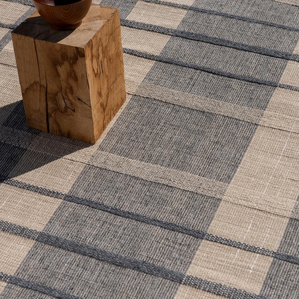 Zona Denim Check Outdoor Rug | Size: 200 × 280 cm