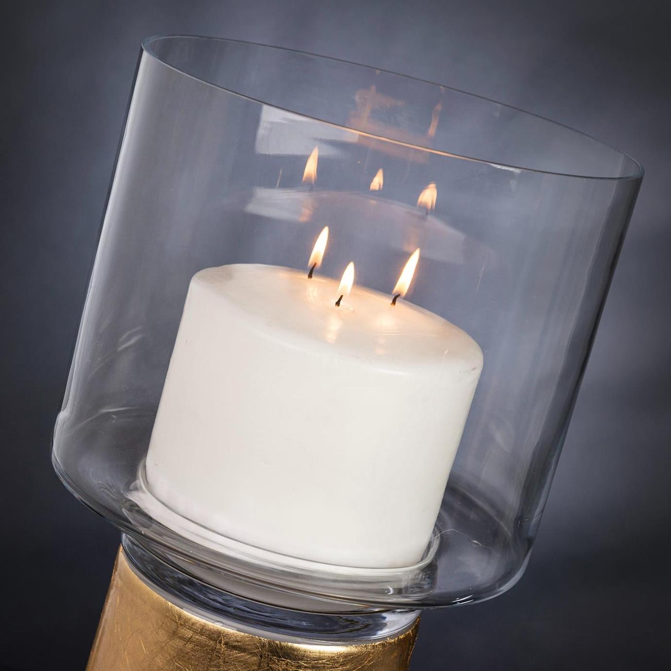 One Gold Handcrafted Candleholder
