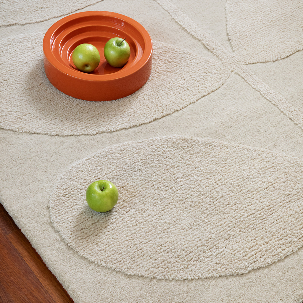 Solid Stem Ecru Rug | Size: 200 × 280 cm