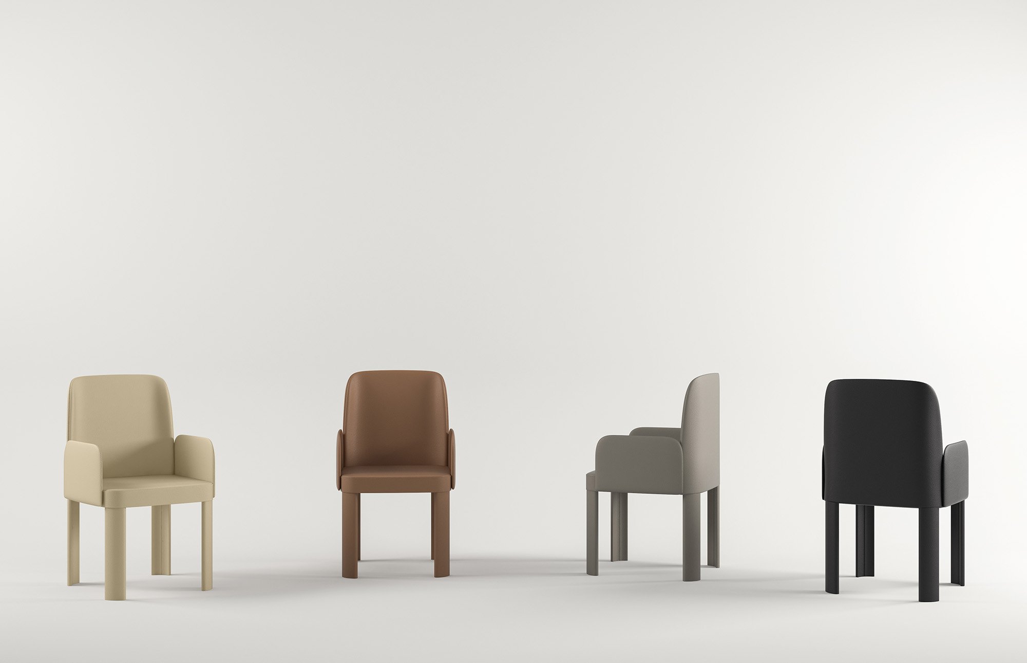 Gelsomina Modern Black Chair