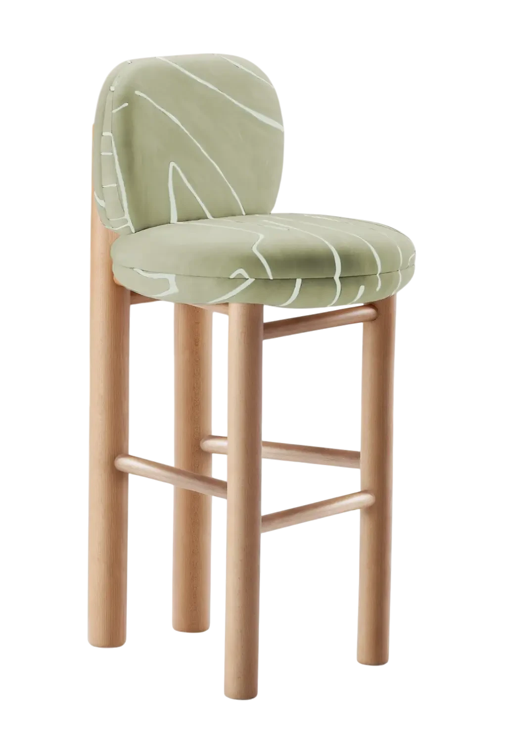 Aimi Wooden Bar Stool