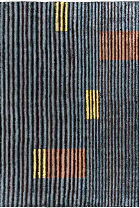 Viscose Lines Multi Rug