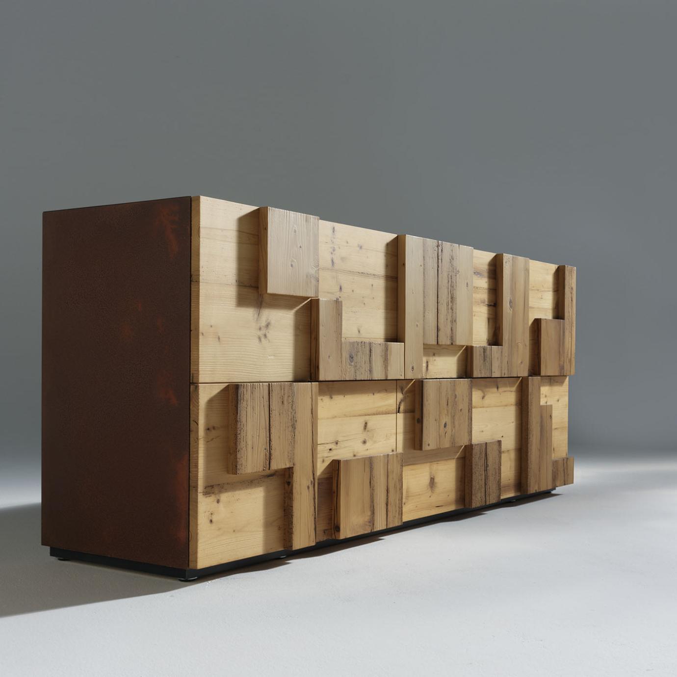 Antique Wood Sideboard