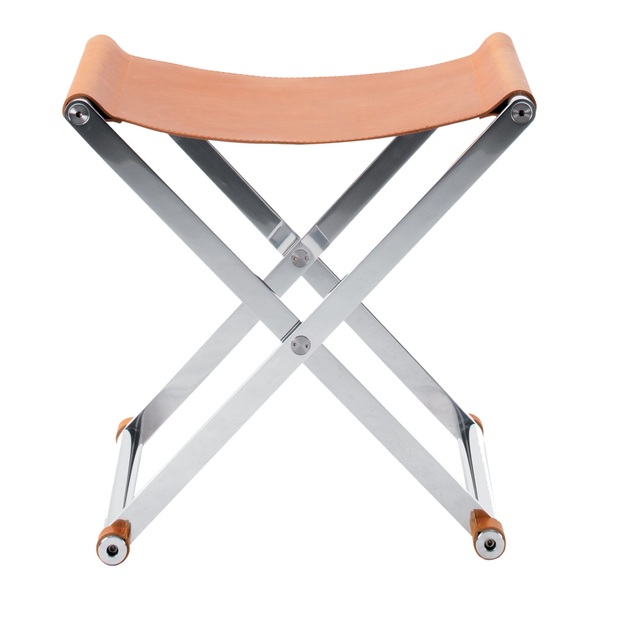 Andrea Foldable Stool | Seat: Leather