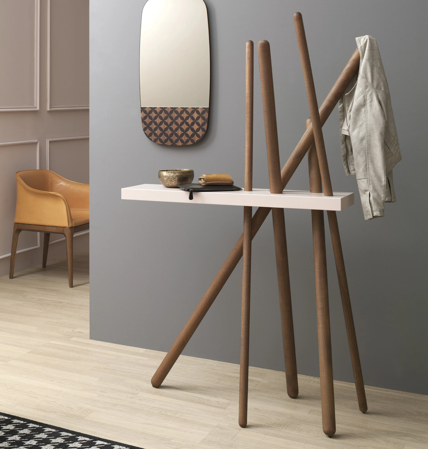 Wood Coat Stand