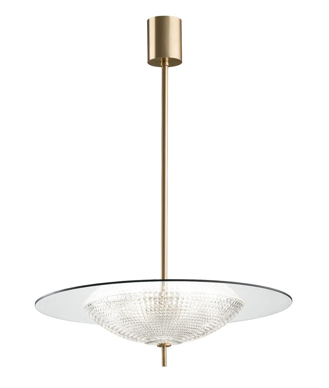 Contemporary Glass & Crystal Pendant Lamp