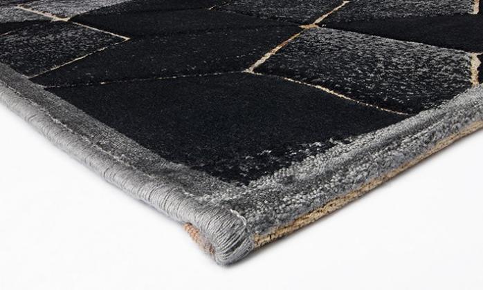 Gabriel Geometric Grey Rug | Size: 160 × 235 cm