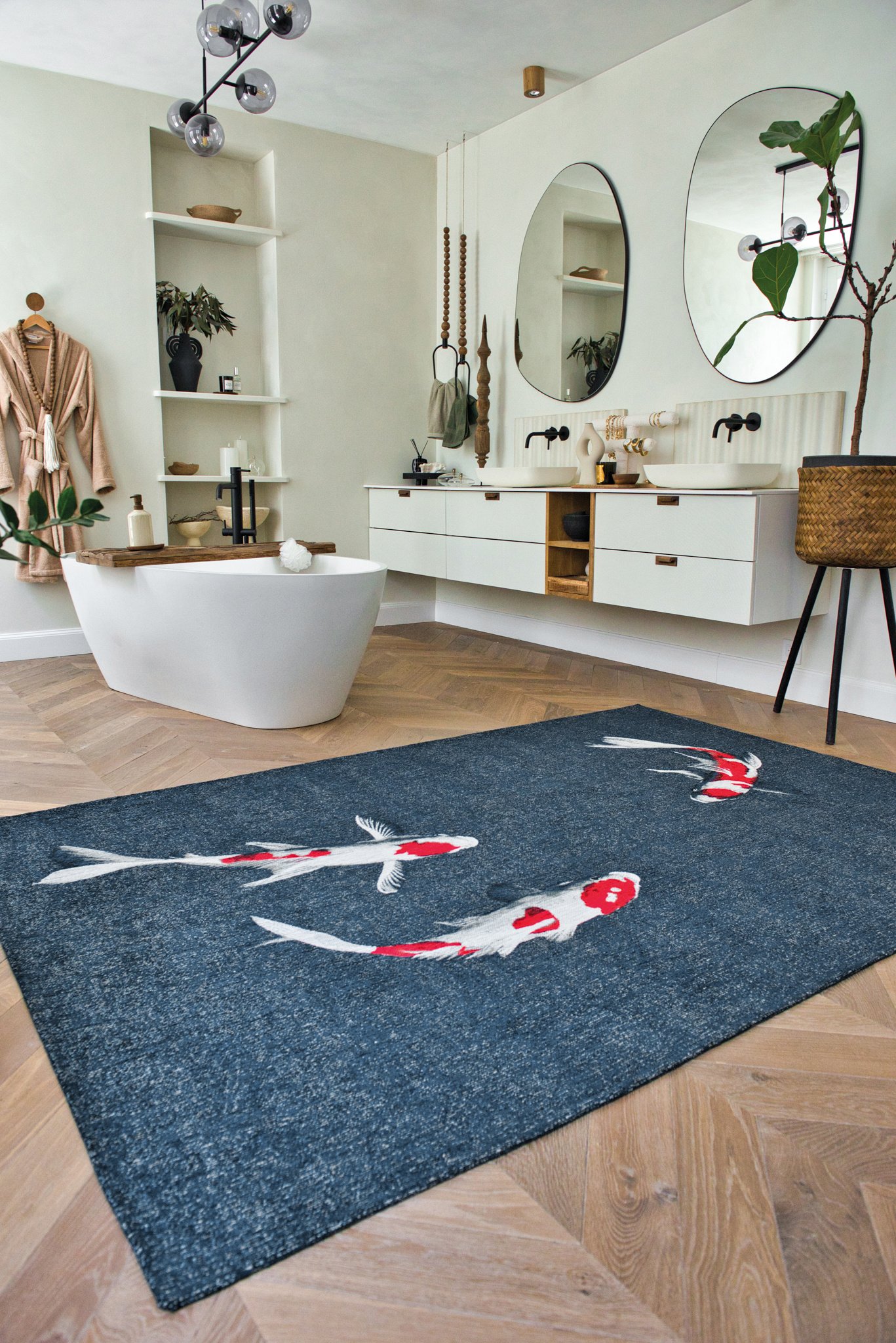 Japanese Pond Rug | Size: 200 × 280 cm