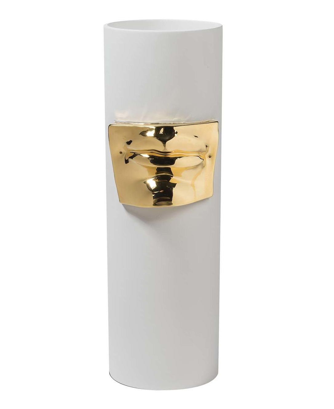David Mouth Gold Artisan Vase