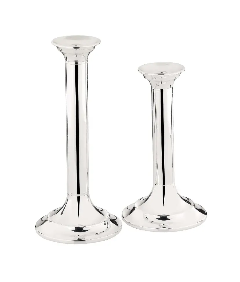 Column Silver-Plated Candlestick | Dimensions: Height 22 cm