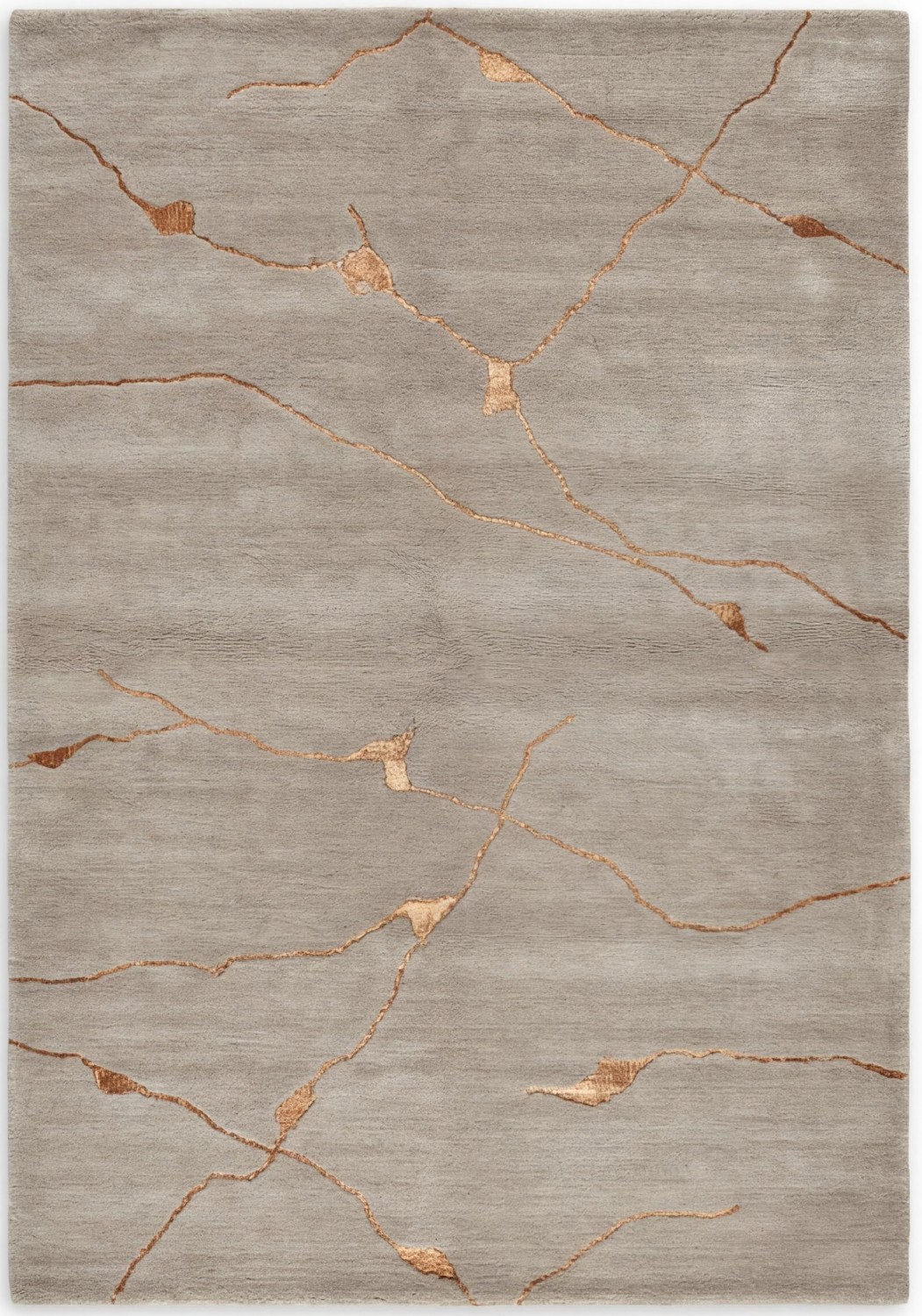 Pale Manuscript Handcrafted Rug