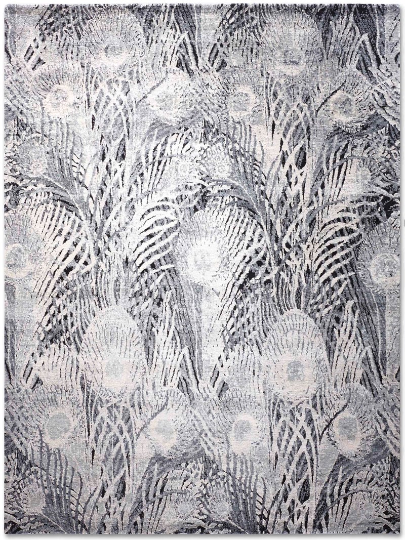Feathers BlueGrey Rug
