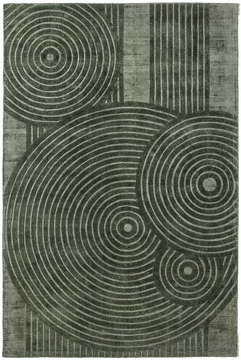 Modern Designer Green Rug | Size: 160 × 230 cm