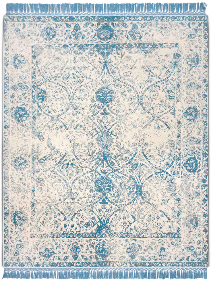 Light Blue Rug | Size: 274 × 365 cm