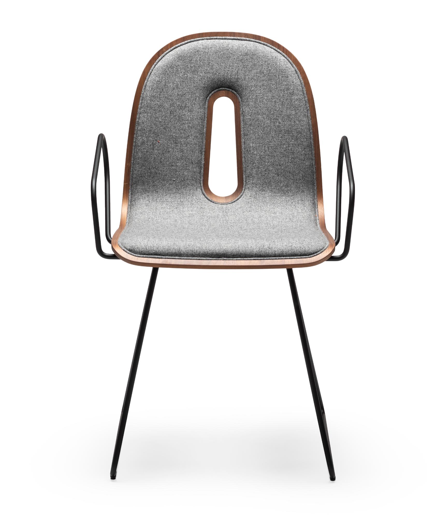 Gotham Woody Grey Chair with Armrests