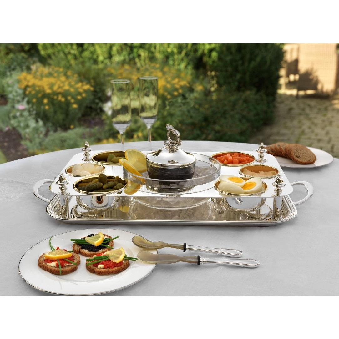 Silver-Plated Caviar Set
