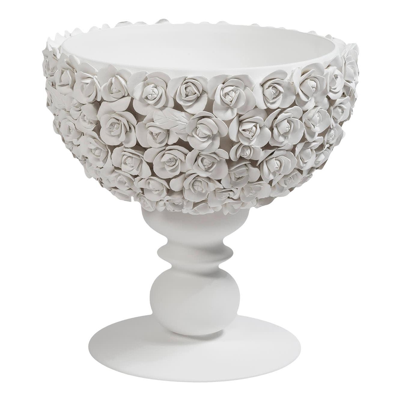 Coco Camelie Italian Footed Decorative Bowl