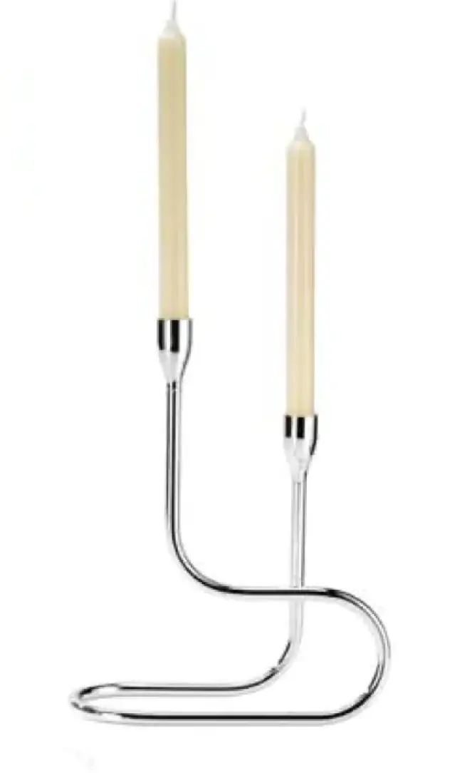 Two-Light Silver-Plated Candelabrum