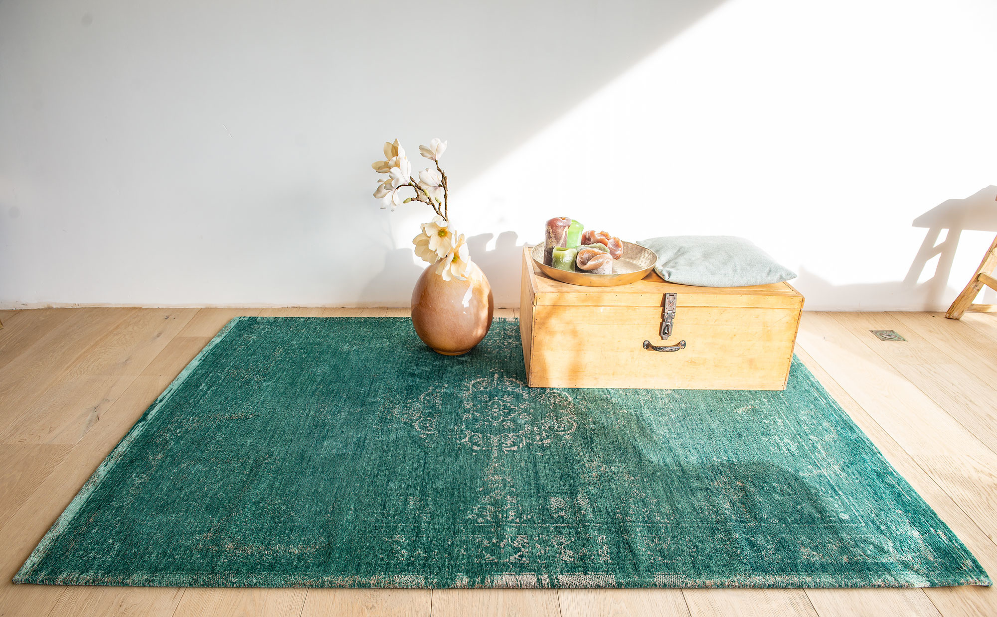 Vintage Style Jade Rug | Size: 170 × 240 cm