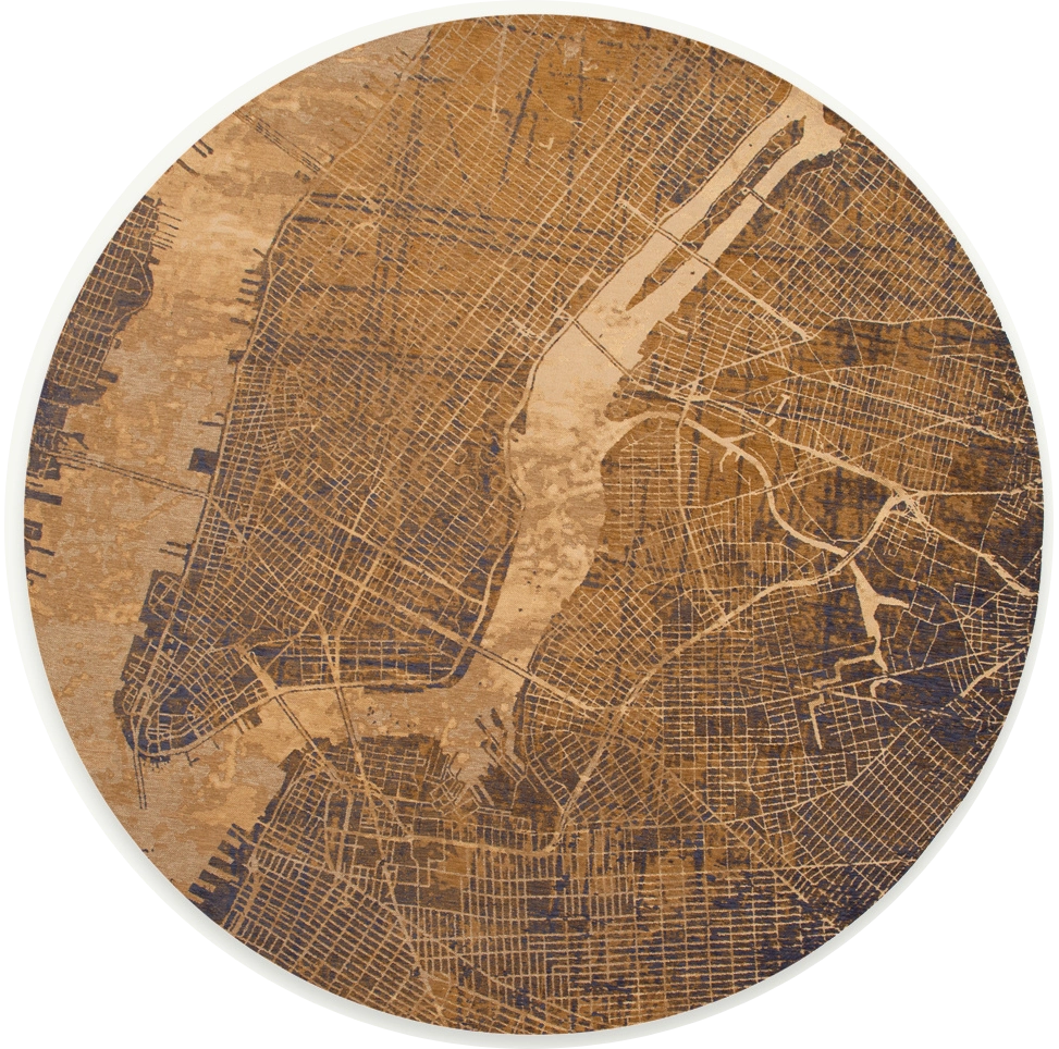 Gatsby Gold Round Rug | Size: Ø 240 cm