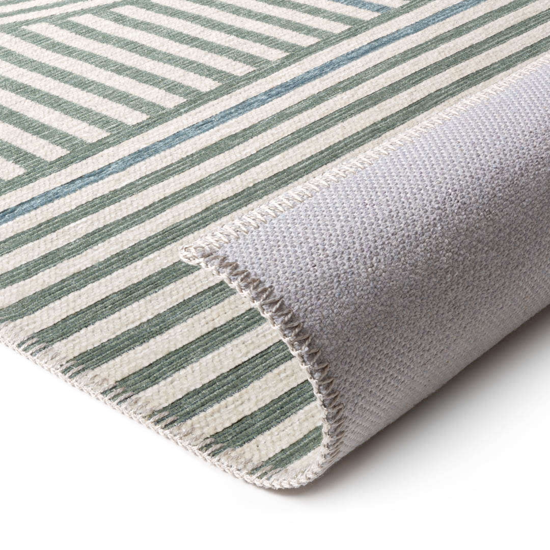 Chantilly Righe Beige Flat-Woven Rug