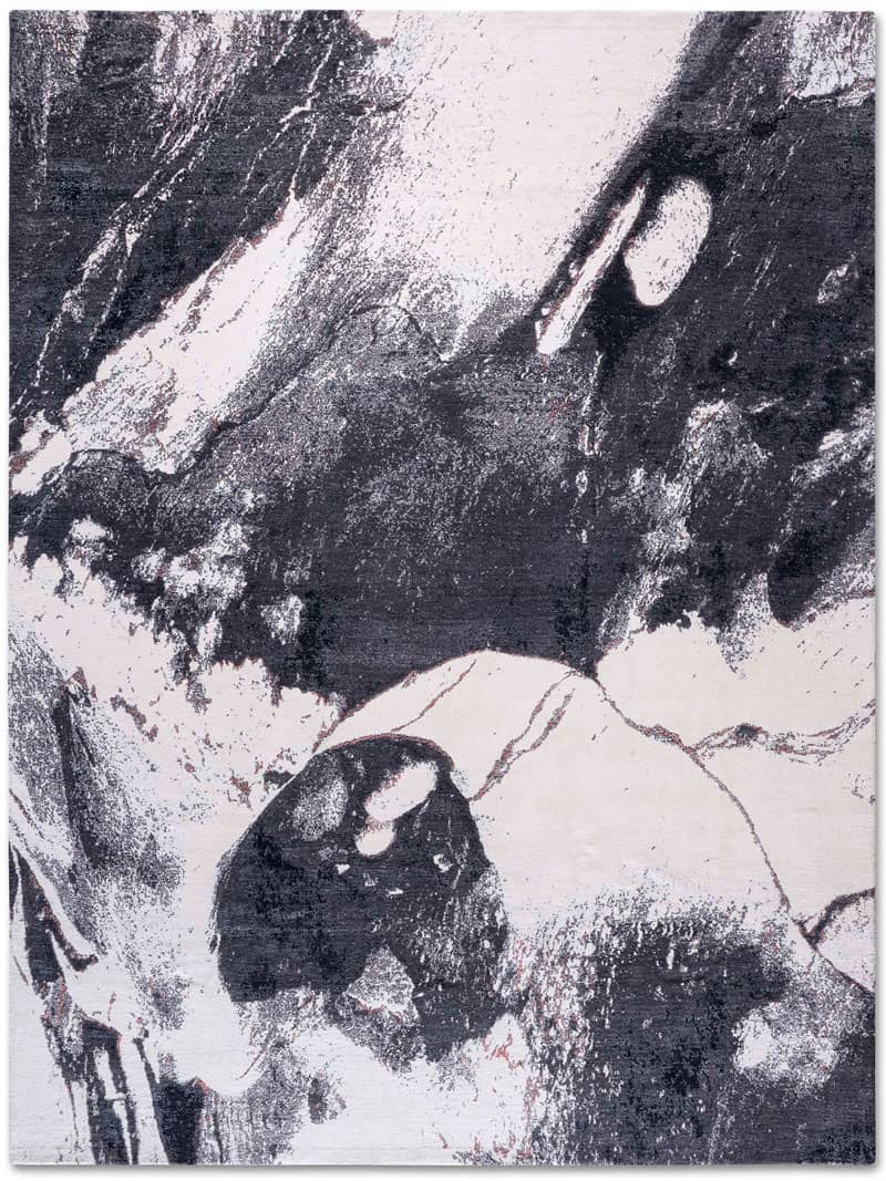 سجادة أسود وأبيض | المقاس: 140 × 210 cm
