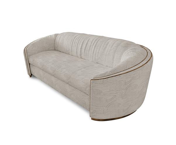 Premium Comfort Beige Curved Sofa