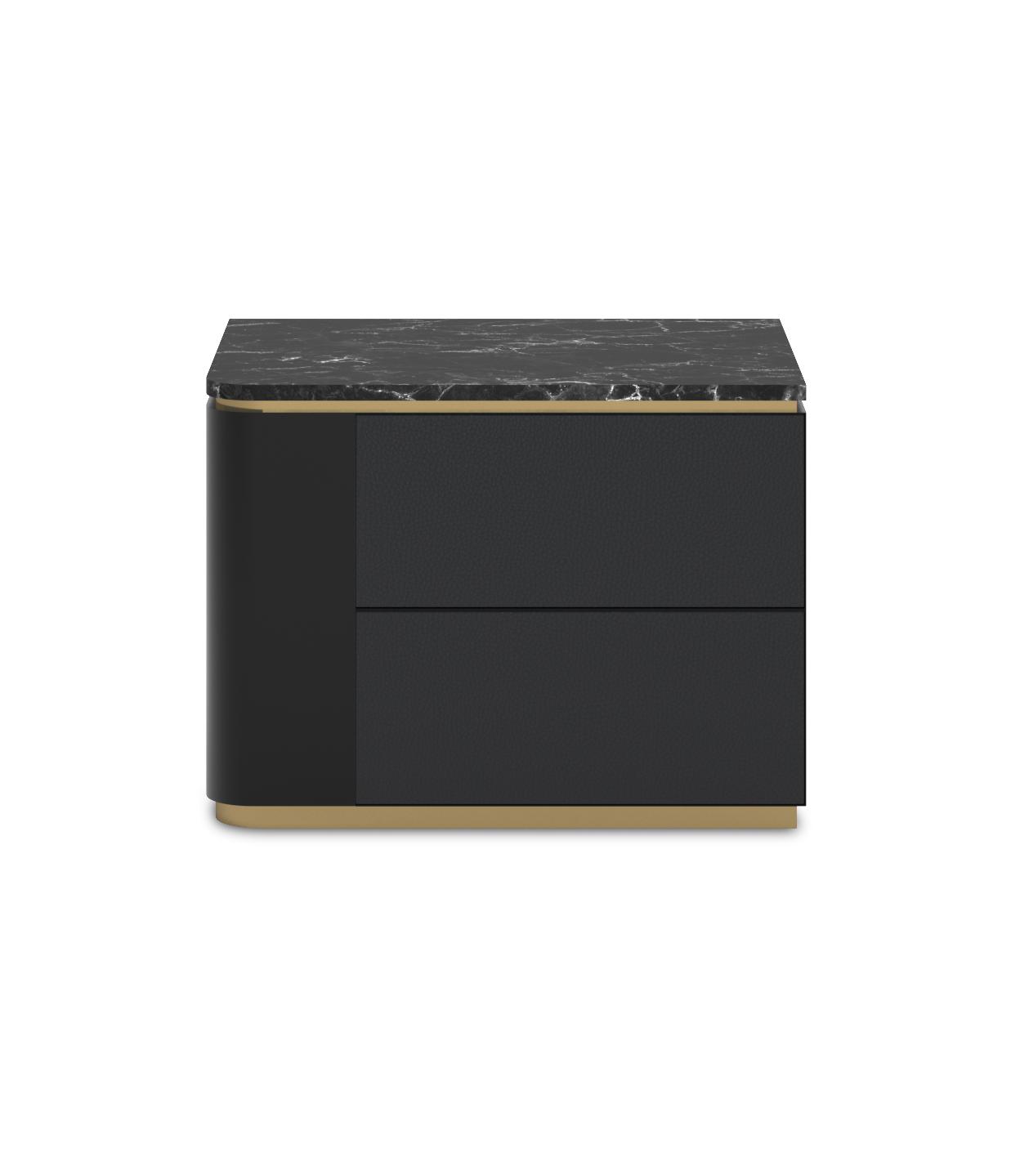 Theo Marble-Top Italian Nightstand