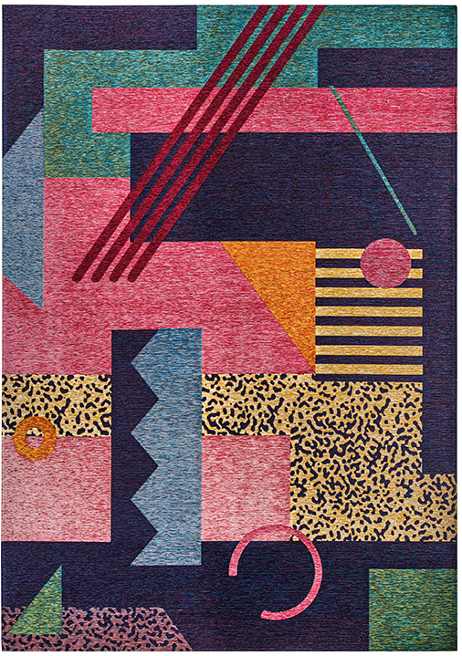 سجادة عصرية تجريدية متعددة | المقاس: 200 × 285 cm