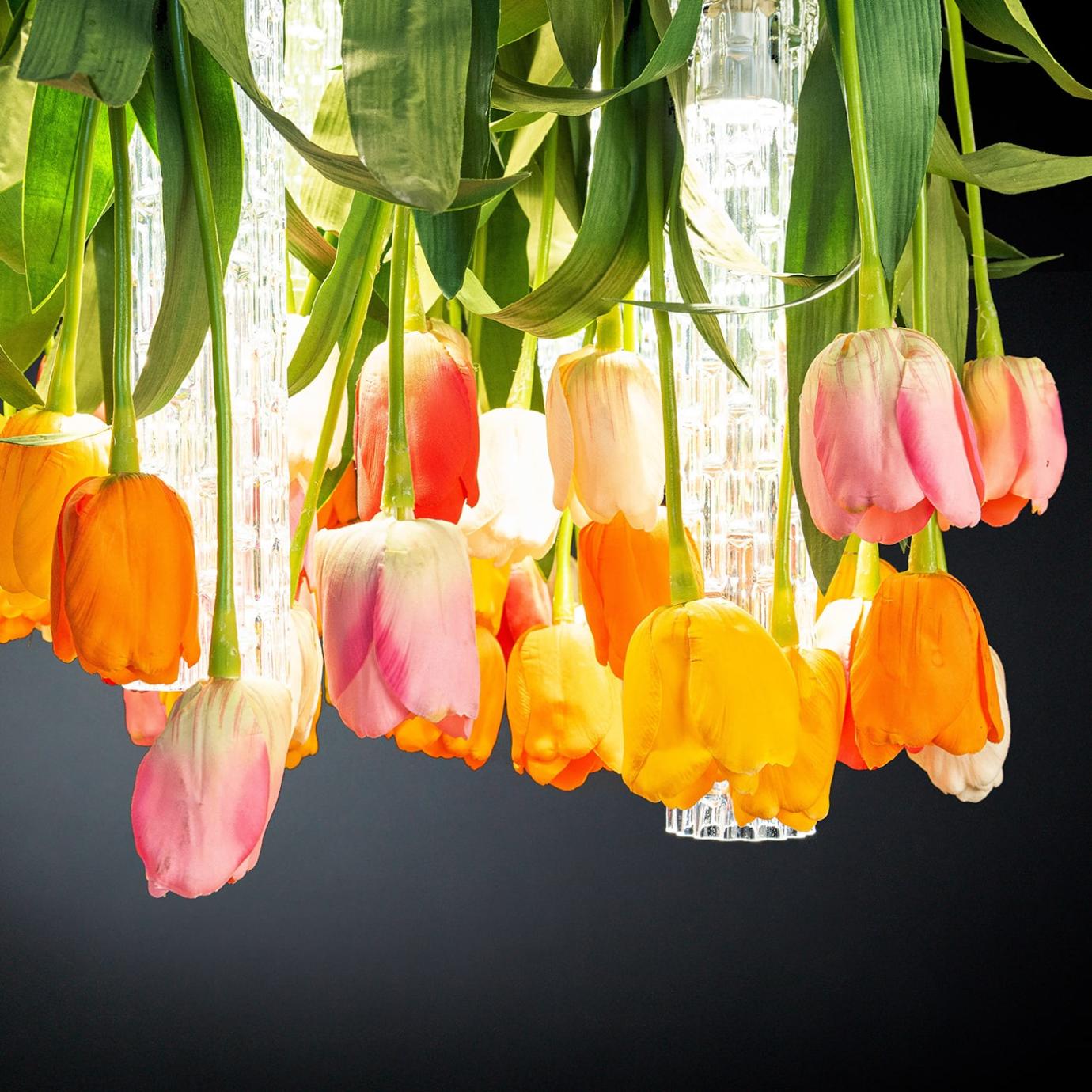 Tulip Round Italian Chandelier