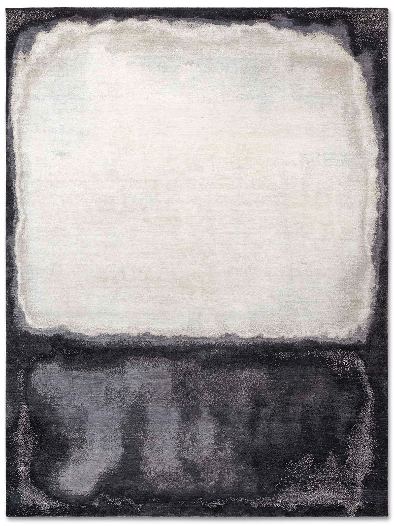 White Grey Rug | Size: 183 × 274 cm