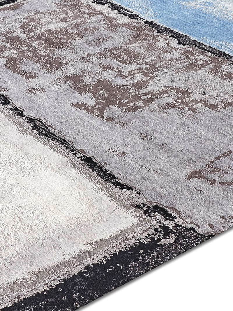Light Blue Silver Rug | Size: 170 × 240 cm