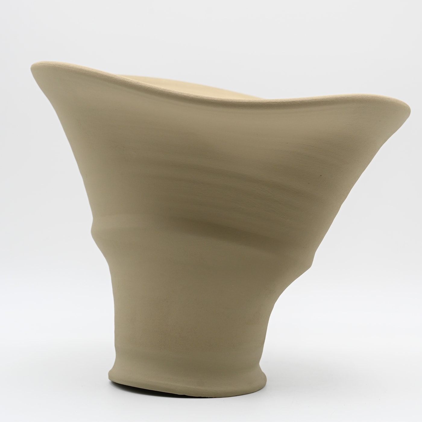 Beige Sculptured Vase