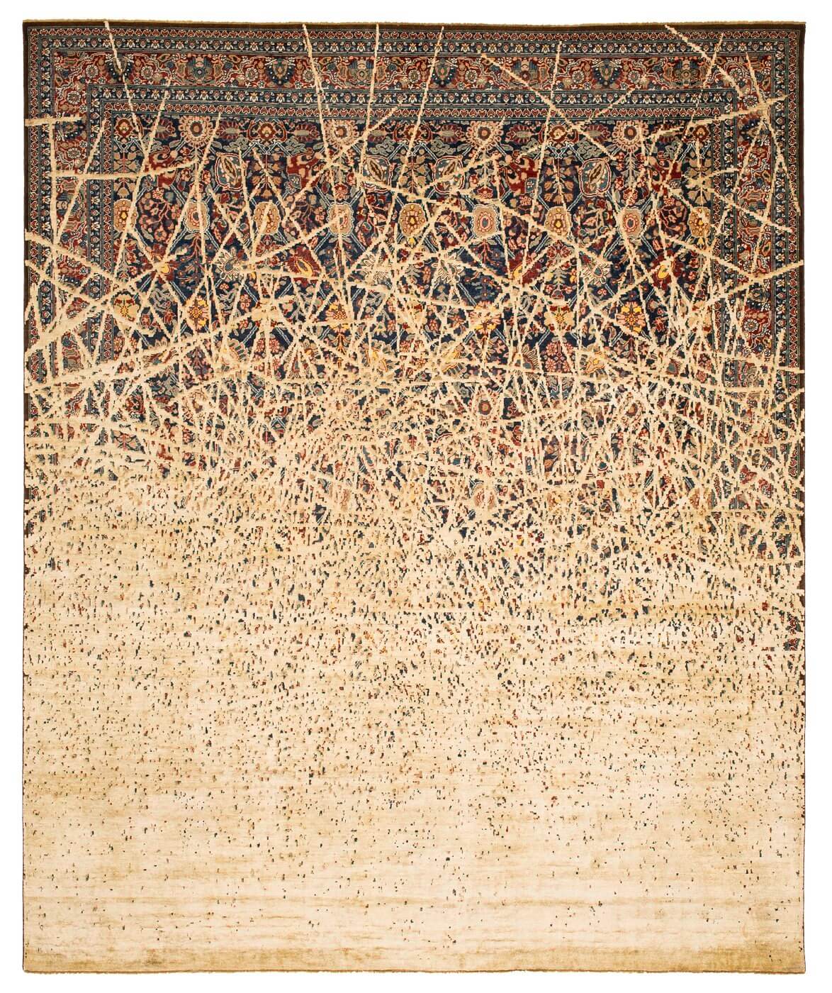 Tabriz Canal Dusk Silk Rug | Size: 200 × 300 cm