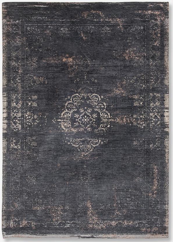 سجادة «فينتج ستايل» سوداء معدنية | المقاس: 200 × 280 cm