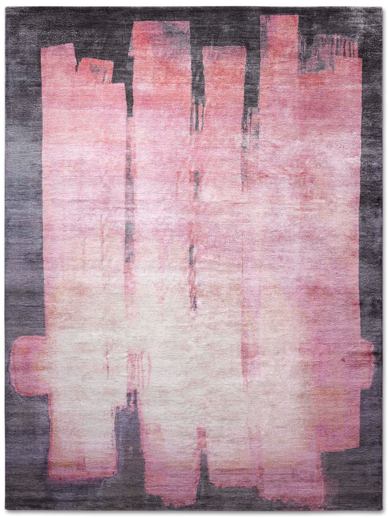 Hexagon Pink Rug | Size: 183 × 274 cm