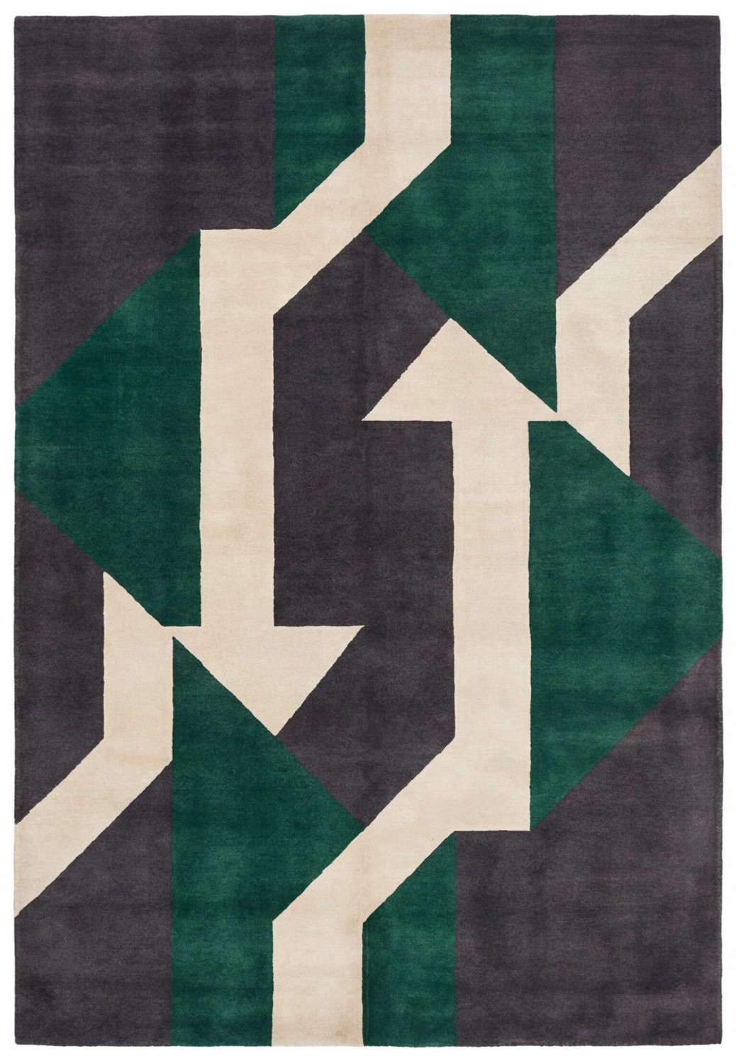 Interlocking Paths Artisan Handwoven Rug | Size: 200 × 300 cm