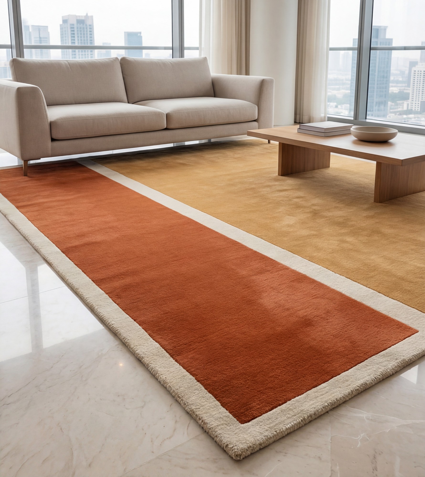 Copper Column Artisan Rug