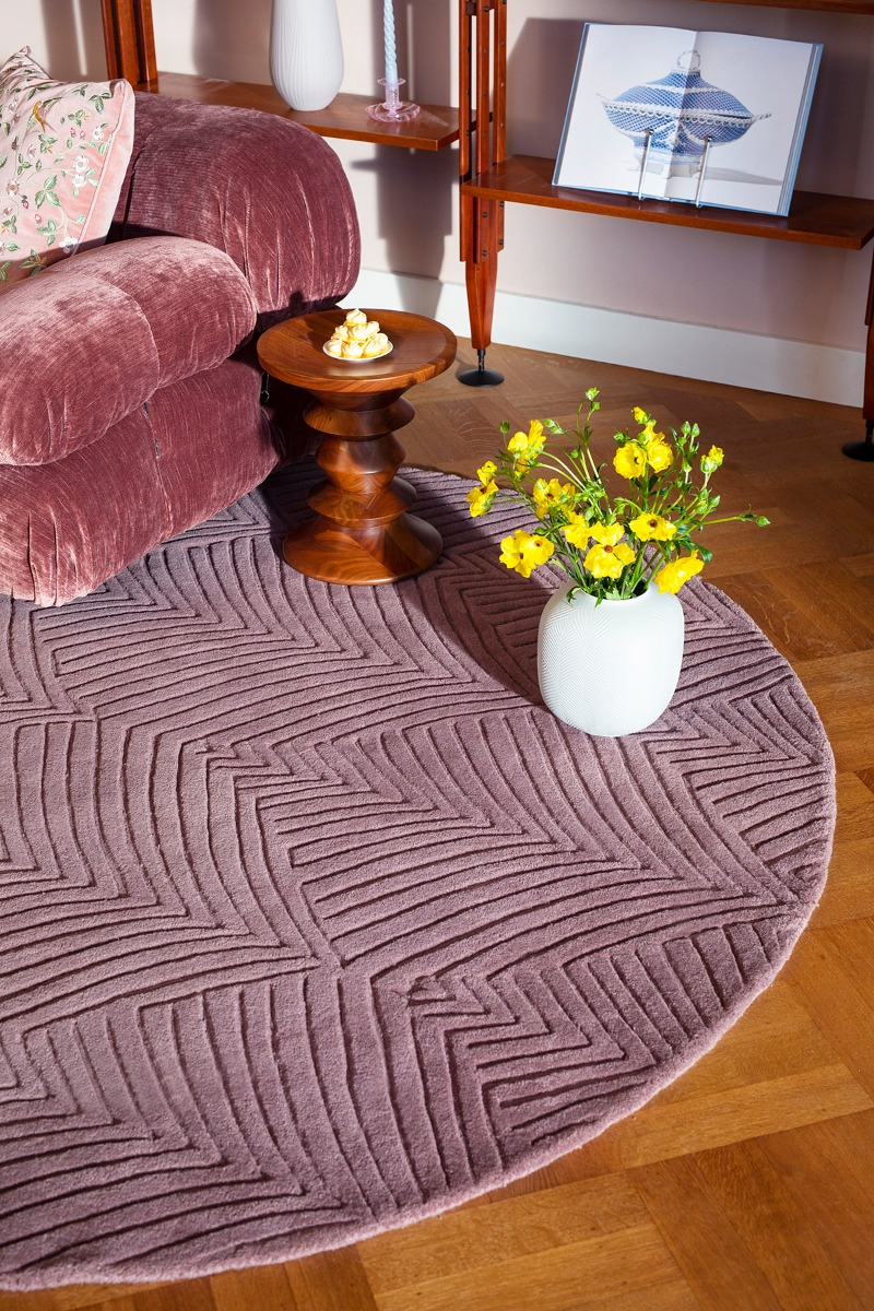 Folia Mink Rug | Size: Ø 200 cm