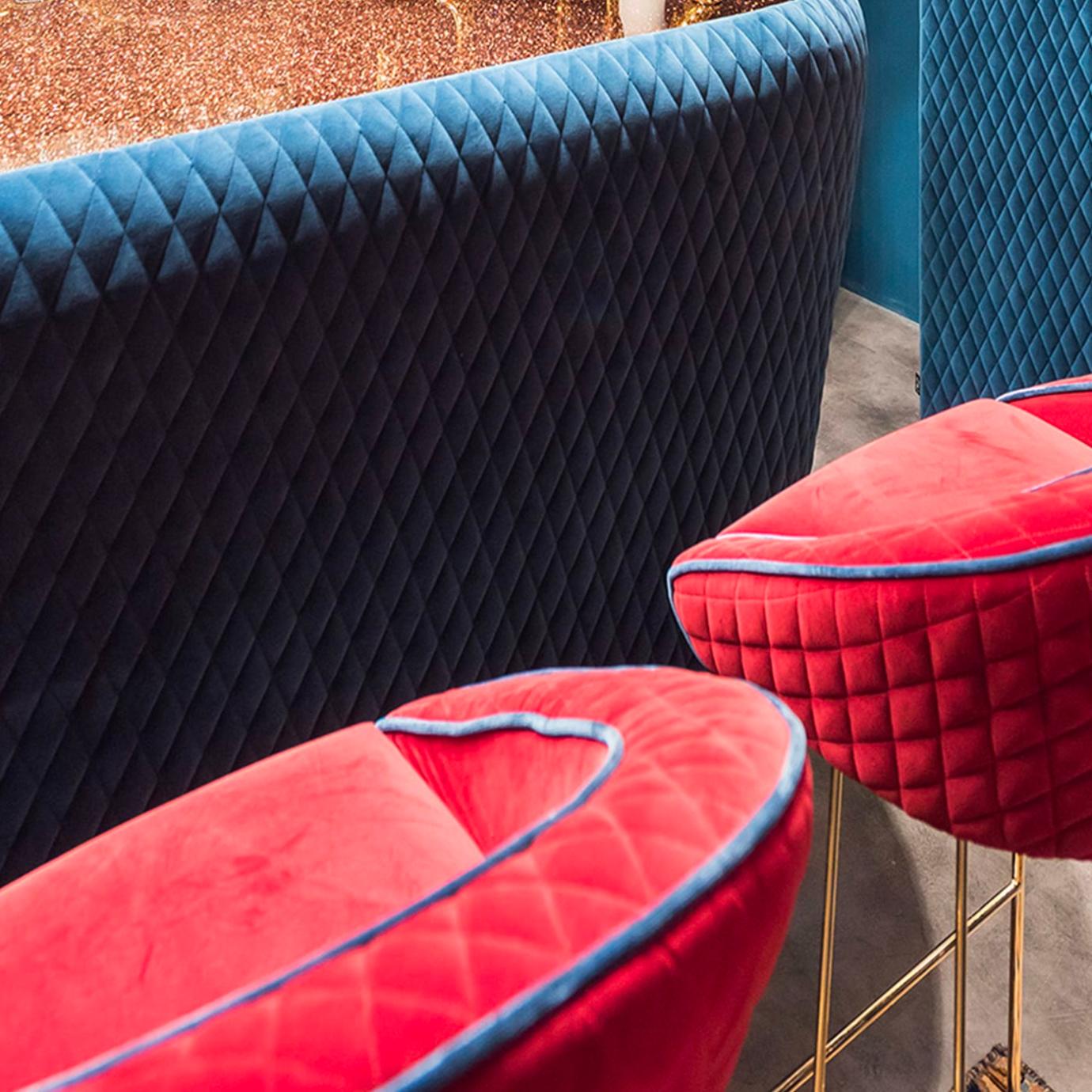 Bay Burgundy Italian Bar Stool
