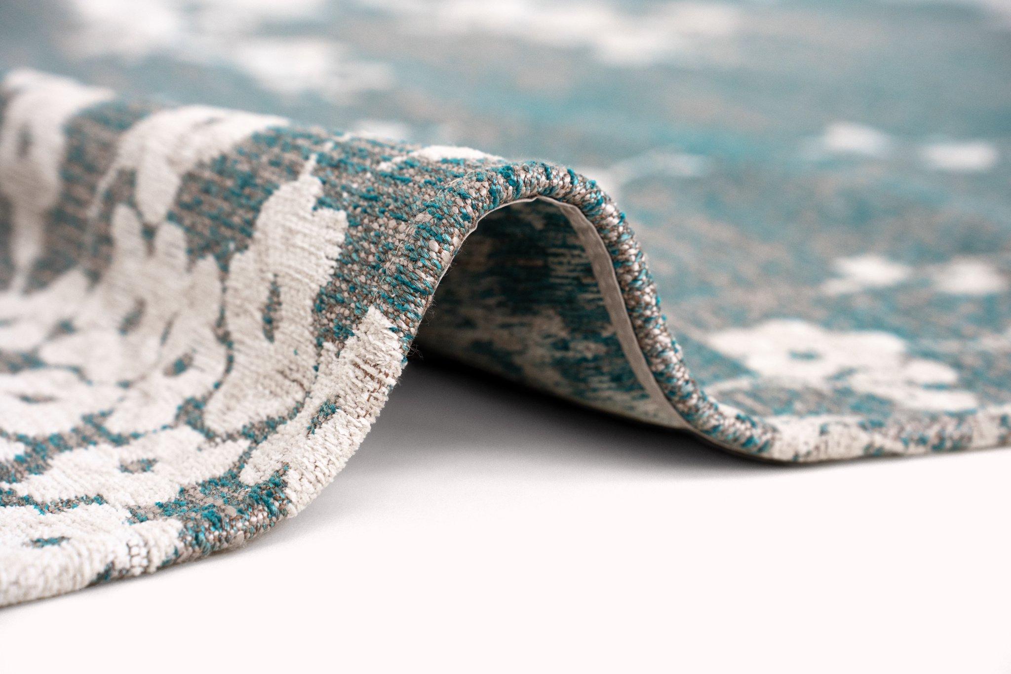 Lake Blue Round Rug | Size: Ø 240 cm