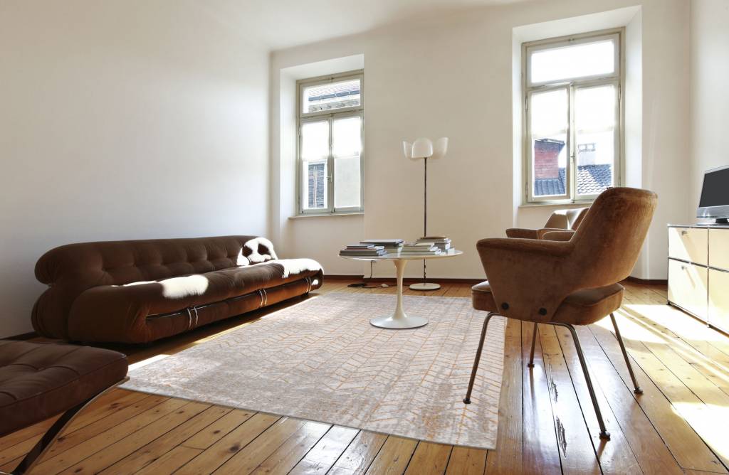 Central Yellow Rug | Size: 80 × 250 cm