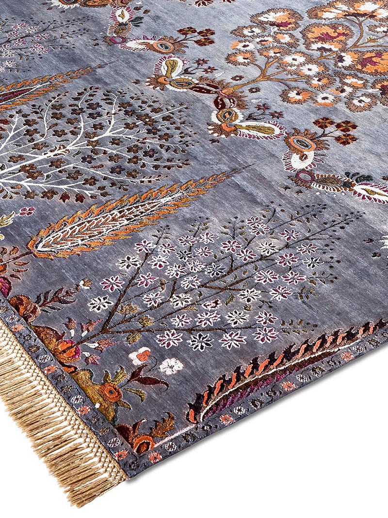 Mughal Charcoal Rug