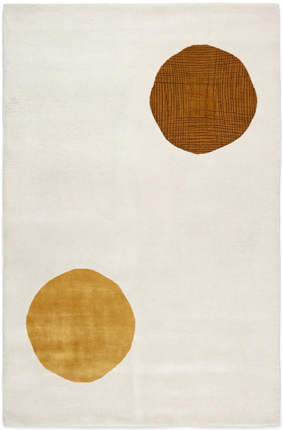 Golden Trace Handcrafted Rug